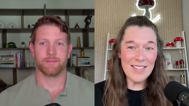 Kim Rogers, founder of RogersHood Apothecary, smiling during a podcast about how to test for parasites at home